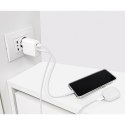 PURO Mini Fast Travel Charger - Fast USB-A + USB-C Power Delivery 25W (white)