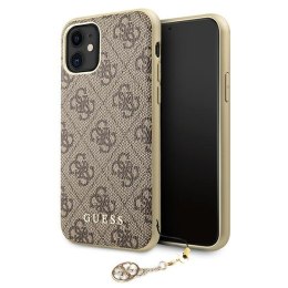 Guess 4G Charms Collection - Case for iPhone 11 (Brown)