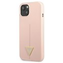 Guess Silicone Triangle Logo - Cover iPhone 13 mini (Pink)