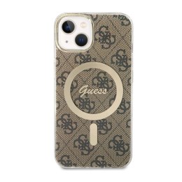 Guess 4G MagSafe - Case for iPhone 14 (Brown)