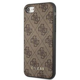 Guess 4G Metal Gold Logo - Case for iPhone SE 2022 / SE 2020 / 8 / 7 (brown)