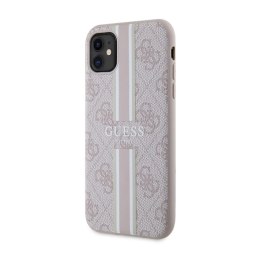 Guess 4G Printed Stripes MagSafe - Case for iPhone 11 (Pink)