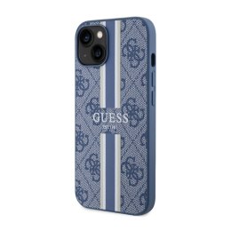 Guess 4G Printed Stripes MagSafe - Case for iPhone 14 Plus (Blue)