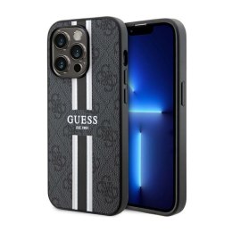 Guess 4G Printed Stripes MagSafe - Case for iPhone 14 Pro (Black)