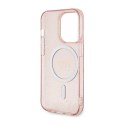 Guess Glitter Gold MagSafe - Case for iPhone 14 Pro (Pink)
