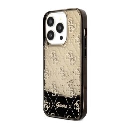 Guess Liquid Glitter Transculent 4G - Case for iPhone 14 Pro (Black)