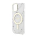 Guess Marble MagSafe - Case for iPhone 14 (White)