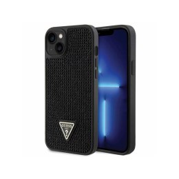 Guess Rhinestone Triangle - Case for iPhone 14 Plus (Black)