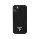 Guess Rhinestone Triangle - Case for iPhone 14 Plus (Black)