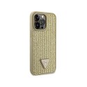 Guess Rhinestone Triangle - Case for iPhone 14 Pro Max (Gold)