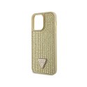 Guess Rhinestone Triangle - Case for iPhone 14 Pro Max (Gold)