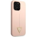 Guess Silicone Triangle Logo - Cover iPhone 13 Pro Max (Pink)