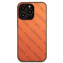 Karl Lagerfeld Perforated Allover - Cover for iPhone 13 Pro Max (Orange)