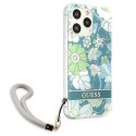 Guess Flower Cord - Cover for iPhone 13 Pro (Green)
