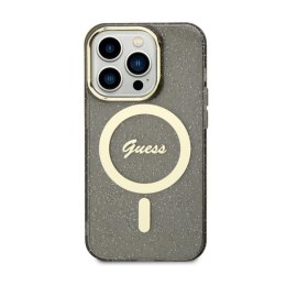 Guess Glitter Gold MagSafe - Case for iPhone 11 (Black)