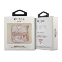 Guess Marble Strap - Case for Airpods 1/2 gen (Pink)