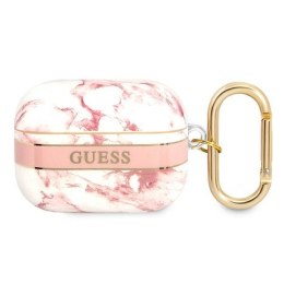 Guess Marble Strap - Case for Airpods Pro (Pink)