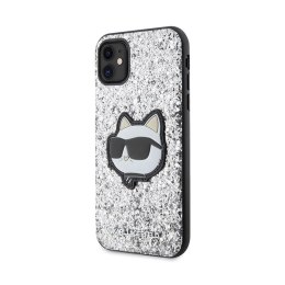 Karl Lagerfeld NFT Glitter Choupette Patch - Case for iPhone 11 (Silver)