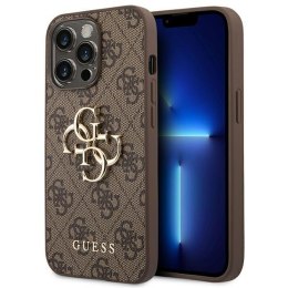 Guess 4G Big Metal Logo Case iPhone 14 Pro Max (Brown)