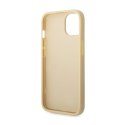 Guess Glitter Flakes Metal Logo Case - Case for iPhone 14 Plus (Gold)