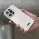 Moshi Napa MagSafe - Leather case for iPhone 15 Plus (Eggnog White)