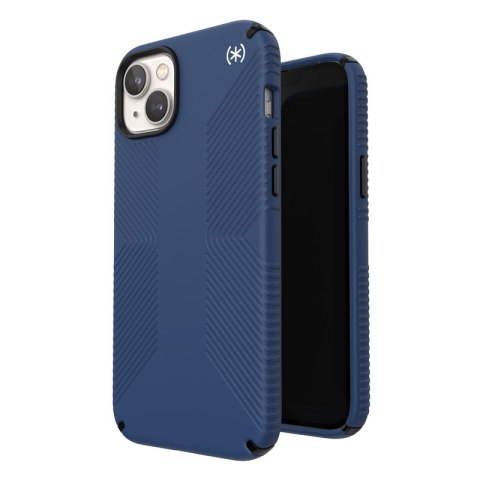 Presidio2 Grip - Case for iPhone 15 Plus / 14 Plus with MICROBAN coating (Coastal Blue / Black / White)