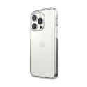 Speck Presidio Perfect-Clear - Case for iPhone 14 Pro with MICROBAN coating (Clear)