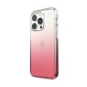 Speck Presidio Perfect-Clear + Ombre - Case for iPhone 14 Pro with MICROBAN coating (Clear / Vintage Rose Fade)