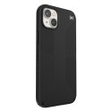 Speck Presidio2 Grip + MagSafe - Case for iPhone 14 Plus with MICROBAN coating (Black / Black / White)