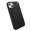 Speck Presidio2 Grip + MagSafe - Case for iPhone 14 Plus with MICROBAN coating (Black / Black / White)