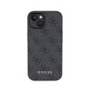 Guess 4G Metal Gold Logo - Case for iPhone 15 (Grey)