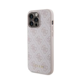 Guess 4G Metal Gold Logo - Case for iPhone 15 Pro Max (Pink)