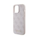 Guess 4G Metal Gold Logo - Case for iPhone 15 Pro Max (Pink)