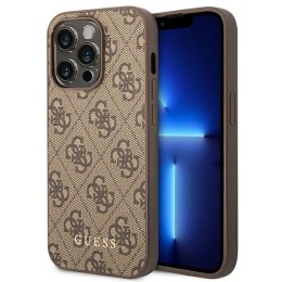 Guess 4G Metal Gold Logo Case iPhone 14 Pro (Brown)