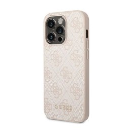 Guess 4G Metal Gold Logo Case iPhone 14 Pro (Pink)