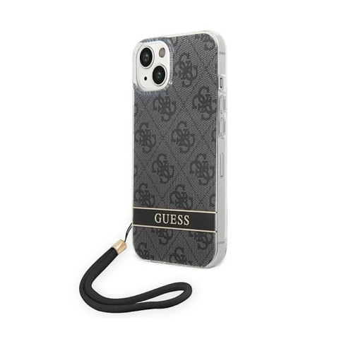 Guess 4G Print Cord - Case for iPhone 14 Plus (Black)