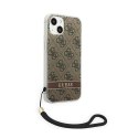 Guess 4G Print Cord - Case for iPhone 14 Plus (Brown)