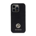 Guess 4G Strass Metal Logo - Case for iPhone 15 Pro (black)