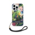 Guess Flower Cord - Case for iPhone 14 Pro Max (Blue)