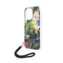 Guess Flower Cord - Case for iPhone 14 Pro Max (Blue)