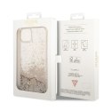Guess Liquid Glitter Charms - Case for iPhone 14 (Gold)