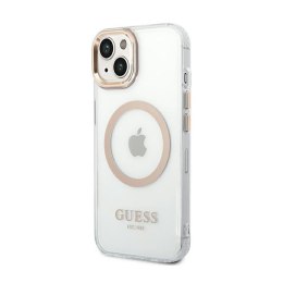 Guess Metal Outline MagSafe - Case for iPhone 14 (Clear)