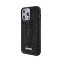 Guess Sequin Script Metal - Case for iPhone 15 Pro Max (Black)