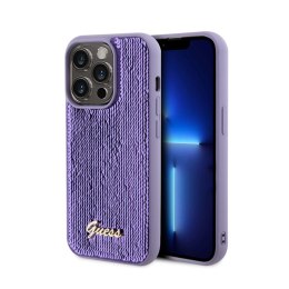 Guess Sequin Script Metal - Case for iPhone 15 Pro Max (purple)