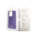 Guess Sequin Script Metal - Case for iPhone 15 Pro (Purple)