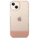 Guess Translucent - Case for iPhone 14 Plus (Pink)