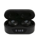 Guess True Wireless Earphones BT5.0 5H - TWS Earphones + Charging Case (Black)