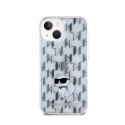 Karl Lagerfeld Monogram Choupette - Case for iPhone 15 (Transparent)