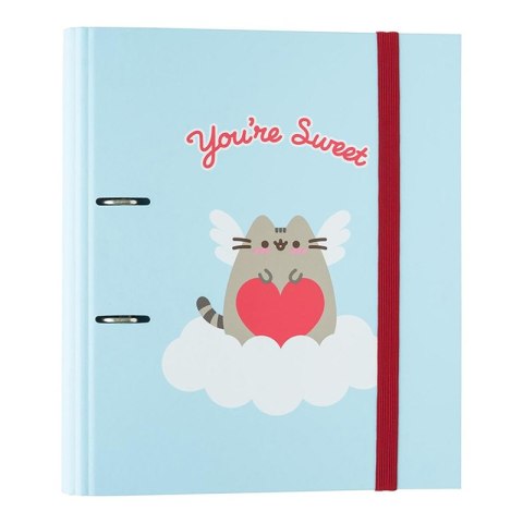 Pusheen - A4 binder from the Purrfect Love collection (2 rings, elastic band)