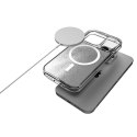 STM Relax Sand MagSafe - Anti-stress case for iPhone 15 Pro (Clear / White)